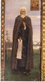 Icon of Sergius of Radonezh painted for Abramtsevo church by Viktor Vasnetsov, 1882.